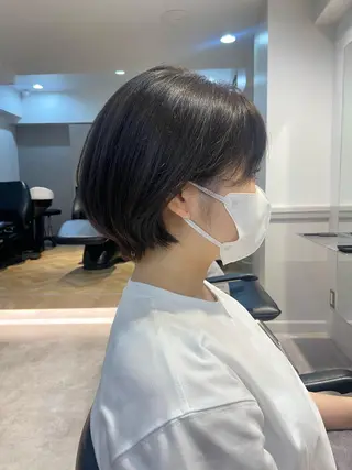 ショート カラー 山下夕月 ショート🫧ボブのヘアスタイル