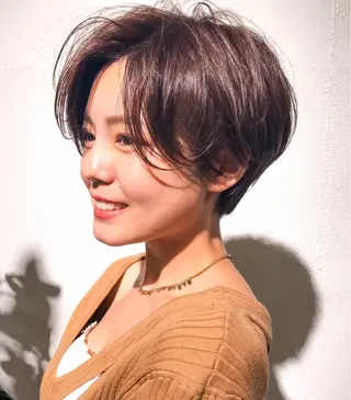 ショート 渋谷/ハッシュ レイヤーカット/会田のヘアスタイル