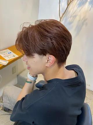 カラー メンズ ボブカット🎀 NANAHAのヘアスタイル