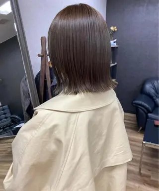 ミディアム ボブ／ストレート🎀 harukaのヘアスタイル