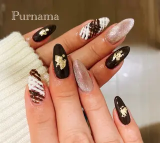 ネイル Purnama(ﾌﾟﾙﾅﾓ)所属・Purnama あきのネイルデザイン