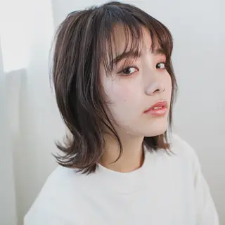 ショート カラー ボブウルフ／ボブ Satsuki【名駅のヘアスタイル