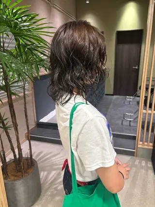 ミディアム パーマ jinka hair salon所属・豊田 真夕のヘアスタイル