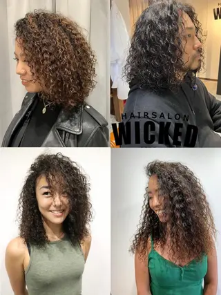 パーマ 津田 莉子のヘアスタイル