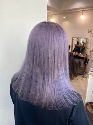 セミロング little salt 渋谷店所属・akina*ブリーチ ♡トレンドヘアのヘアスタイル