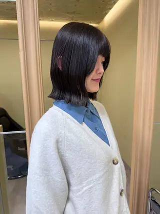 ショート カラー 伶風/デザインカット /ボブ/透明感カラーのヘアスタイル
