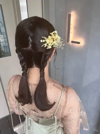 ヘアアレンジ 韓国風/オシャレ /縮毛矯正/滝口琴未のヘアスタイル