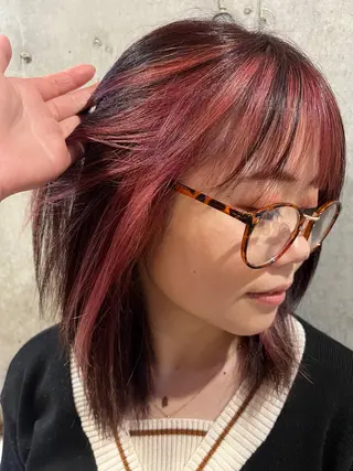 カラー デザイン/ブリーチ ♡MIYUU♡のヘアスタイル