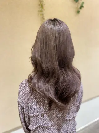 セミロング カラー 新宿メンズパーマ ヨモギダのヘアスタイル
