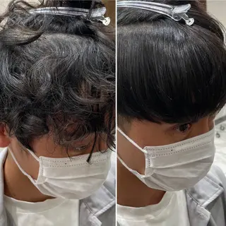 ショート パーマ メンズ 【メンズ縮毛矯正】 田中秀斗のヘアスタイル