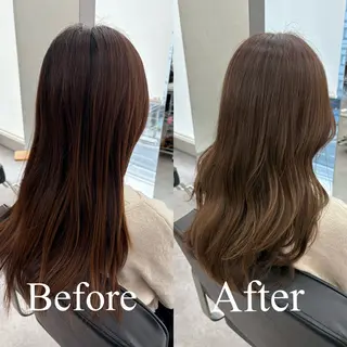 ロング カラー qumu 横浜所属・神永🌿ショート/ ボブ/髪質改善/横浜のヘアスタイル