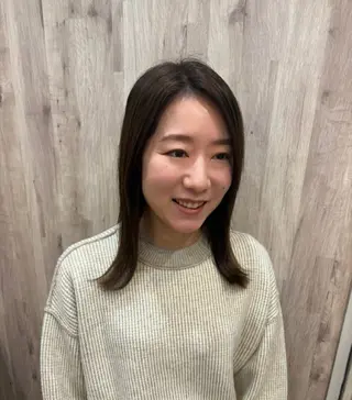 セミロング 竹村 恵功代のヘアスタイル