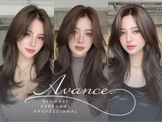 ロング 👑顔周り韓国風 レイヤーSHUTOのヘアスタイル