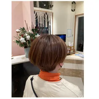 ショート カラー ショートカット／ 明千のヘアスタイル
