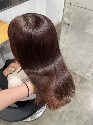 セミロング カラー 🤍ベージュ/透明感 韓国ヘア/まりん🤍のヘアスタイル