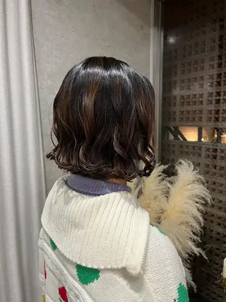 ショート パーマ ロングパーマ木村 ボブパーマのヘアスタイル