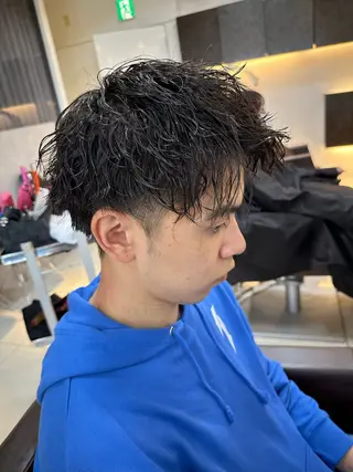 ショート パーマ 海外風パーマ 健人のヘアスタイル