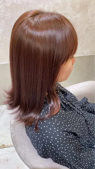 セミロング カラー CIEL天六店 三上春のヘアスタイル