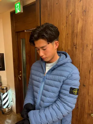 パーマ メンズ WAVEY ft.fifth所属・横浜メンズカット パーマ/ショウゴのヘアスタイル