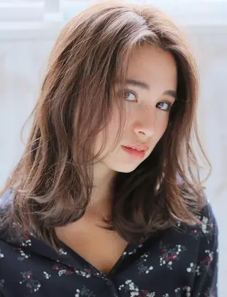 セミロング カラー パーマ beauty: beast 中目黒店のヘアスタイル