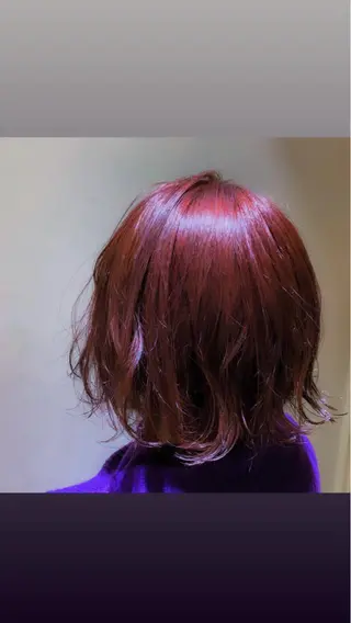 ミディアム カラー 渋谷ブリーチカラー 韓国ヘアyuikoのヘアスタイル