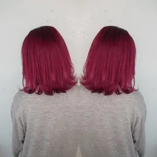 ミディアム カラー E Komo hair所属・Wow❕E Komo hair 永井一輝のヘアスタイル