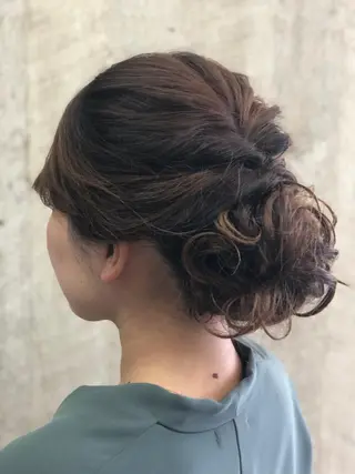 セミロング ヘアアレンジ hair salon Ame(エイム)所属・熊井 達也のヘアスタイル