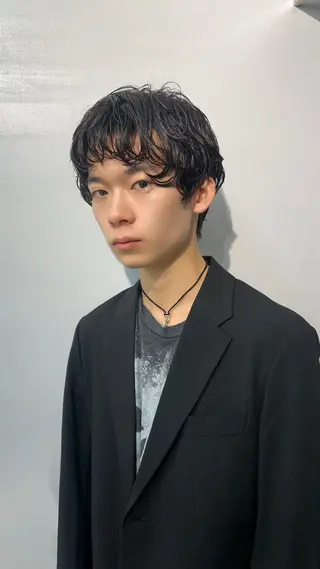 ショート ナチュラル×色気パ ーマ 渋谷/マナミのヘアスタイル