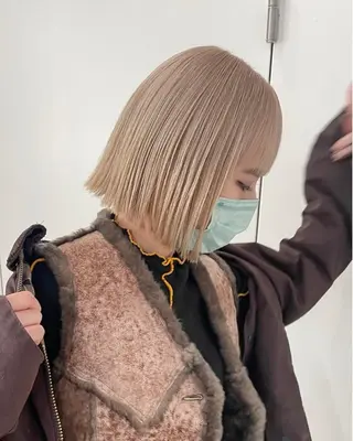 ショート カラー yiye 青山所属・無料カットモデル募集 🌱ひょうがのヘアスタイル