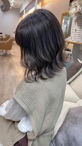 カラー 小顔レイヤー/ 透明感カラー/増田のヘアスタイル