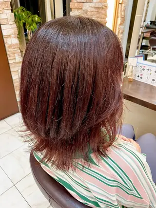 ミディアム ⭐️透明感カラー/ パーマ⭐️宮野翔のヘアスタイル