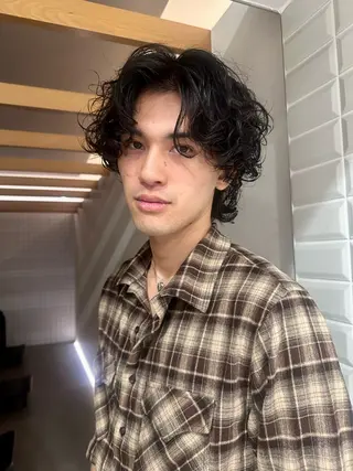 ミディアム メンズ 原田 侑鈴のヘアスタイル