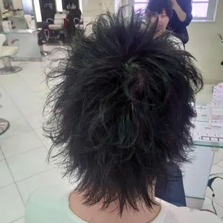 ミディアム ヘアアレンジ メンズ 🐺一ノ瀬 凌 / デザインウルフ🐺のヘアスタイル