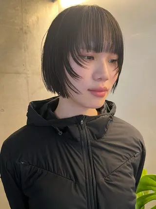 ショート レイヤーカット\ウル フ　chinatsuのヘアスタイル