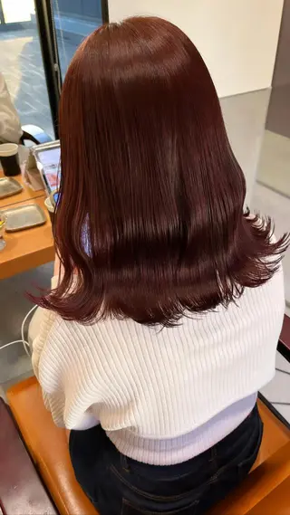 セミロング classic 新横浜所属・大人girly🛋️ 🤍yukakoのヘアスタイル