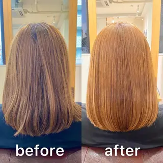 ミディアム カラー KIZU 髪質改善 オカルト怪談のヘアスタイル