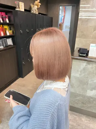 ショート カラー ヘアアレンジ sand yokohama所属・【期間限定無料 ボブ特化】まさよしのヘアスタイル