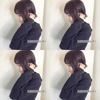 ミディアム カラー しゅうさん🍝 麻田秀太郎のヘアスタイル