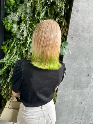 ミディアム カラー デザインカラー🎨 下北沢 / 磯部のヘアスタイル
