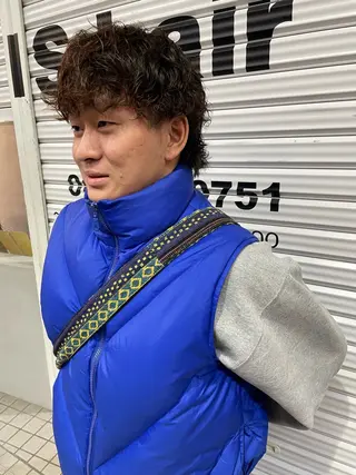 パーマ メンズ LEAPS adore都島店所属・みゆう 都島/透明感のヘアスタイル