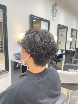 パーマ Ash稲田堤 大里のヘアスタイル