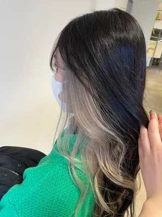 カラー 中尾 唯音名のヘアスタイル