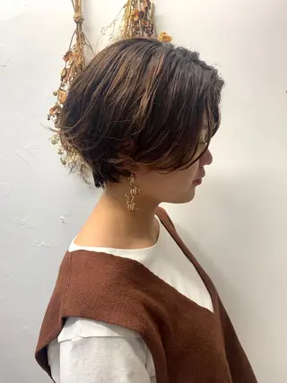 ショート パーマ newi 京橋 【yuuki】のヘアスタイル