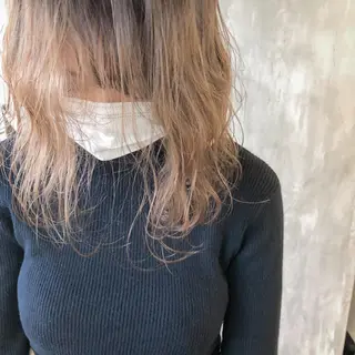 ミディアム カラー ヘアアレンジ ブリーチ/美髪矯正 垢抜けヘア/そらのヘアスタイル