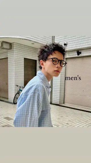 ショート カラー ヘアアレンジ メンズ 💐ナチュラルヘア Kroda💐のヘアスタイル