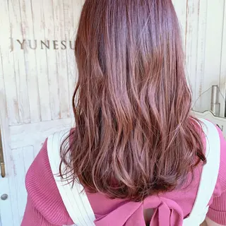 セミロング カラー ヘアアレンジ JYUNESU表参道所属・似合わせhair🔸 アサダ タカコ🔸のヘアスタイル