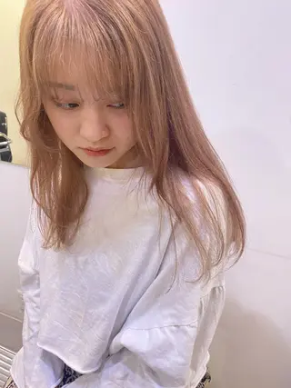 ロング カラー silo所属・silo MOKA 顔周りカット🦦のヘアスタイル