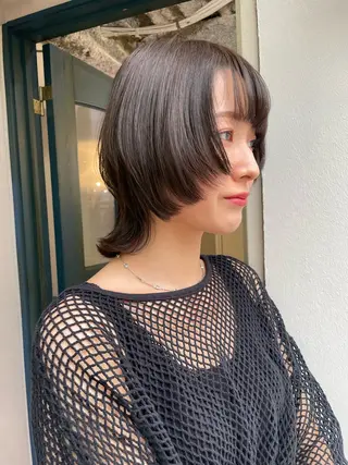 ミディアム ウルフカット/ボブ りなのヘアスタイル