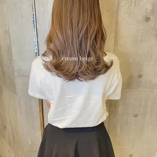 ミディアム カラー 髪質改善カラー ケアブリーチ/タムのヘアスタイル