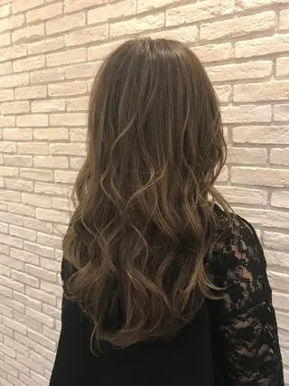 セミロング カラー シールエクステ⭐️ オオミタクヤのヘアスタイル